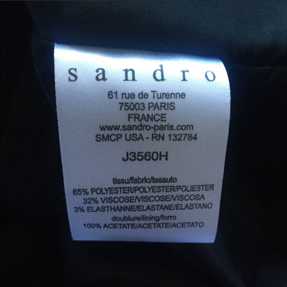 NWT SANDRO Paris JALOUSIE Faux Wrap Black Skirt - Picture 3 of 8